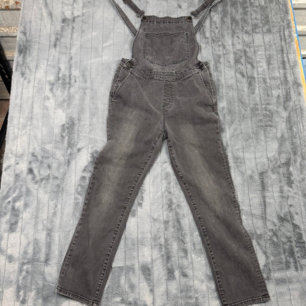 BDG Urban Outfitters Womens Washed Charcoal Gray Denim Overalls Size M 9029